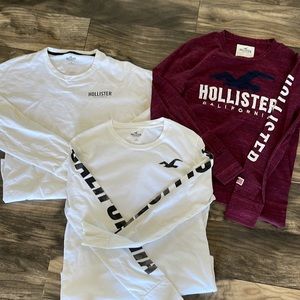 3 Hollister Long Sleeve Tee’s in Excellent Condition!